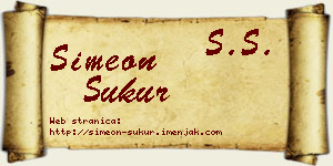 Simeon Sukur vizit kartica